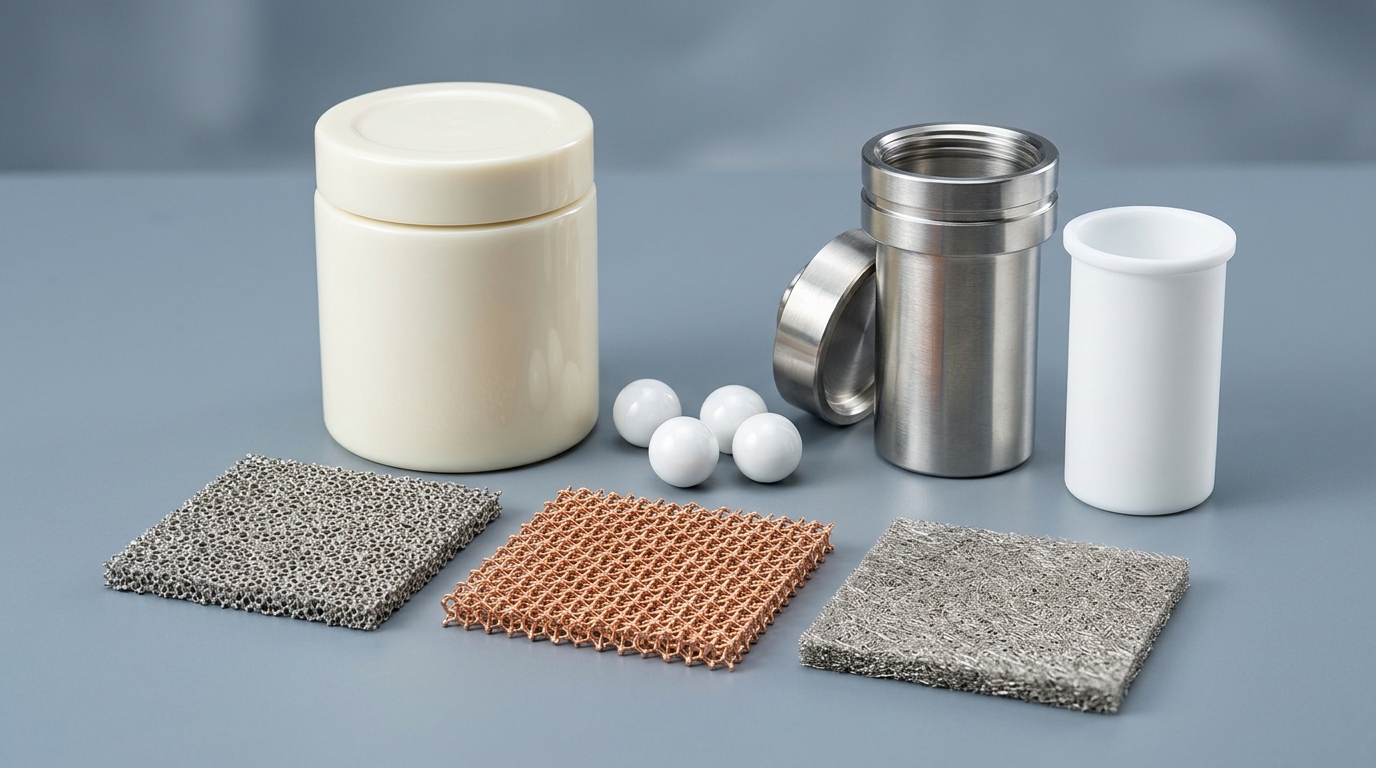 Battery & Milling Labware studio catalog photograph