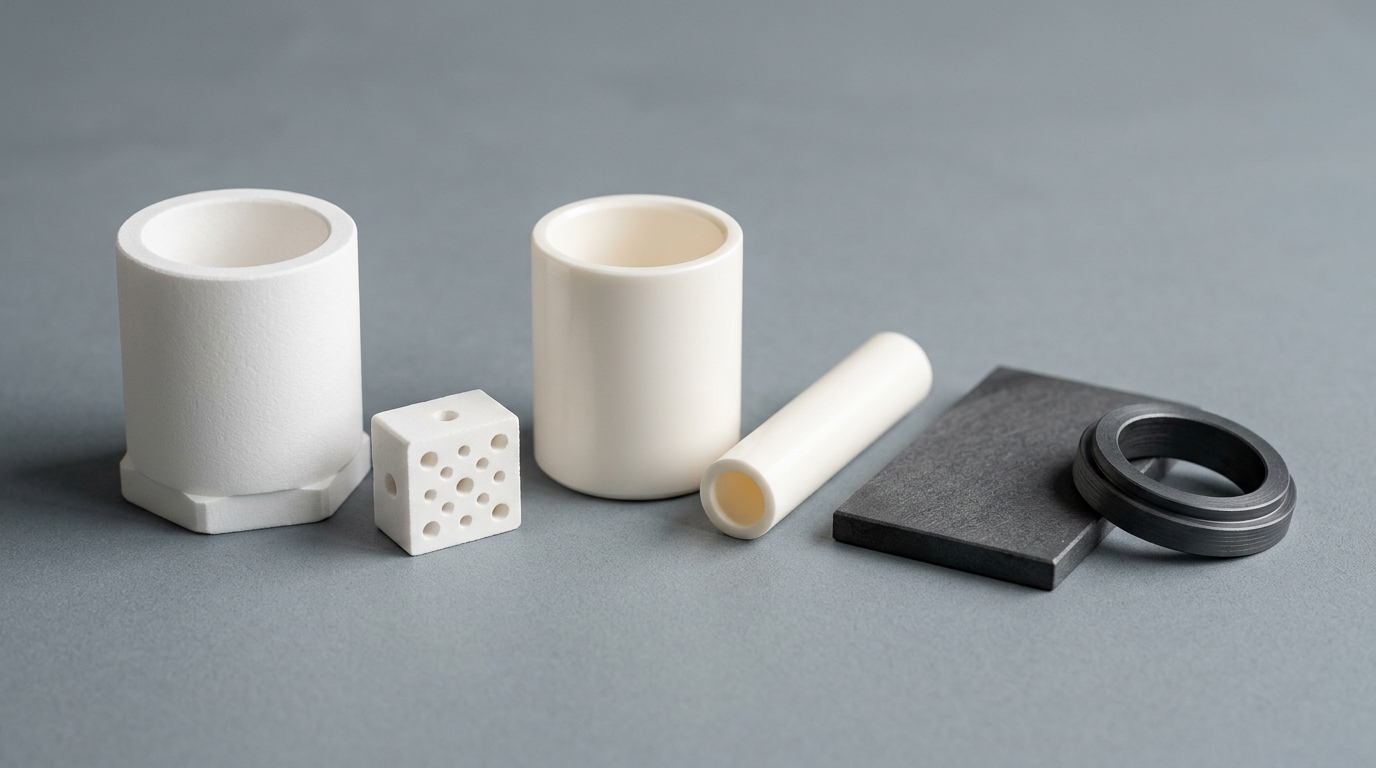 Hexagonal Boron Nitride (h-BN) Ceramics (BN, CAS 10043-11-5) — Technical Ceramics studio photograph