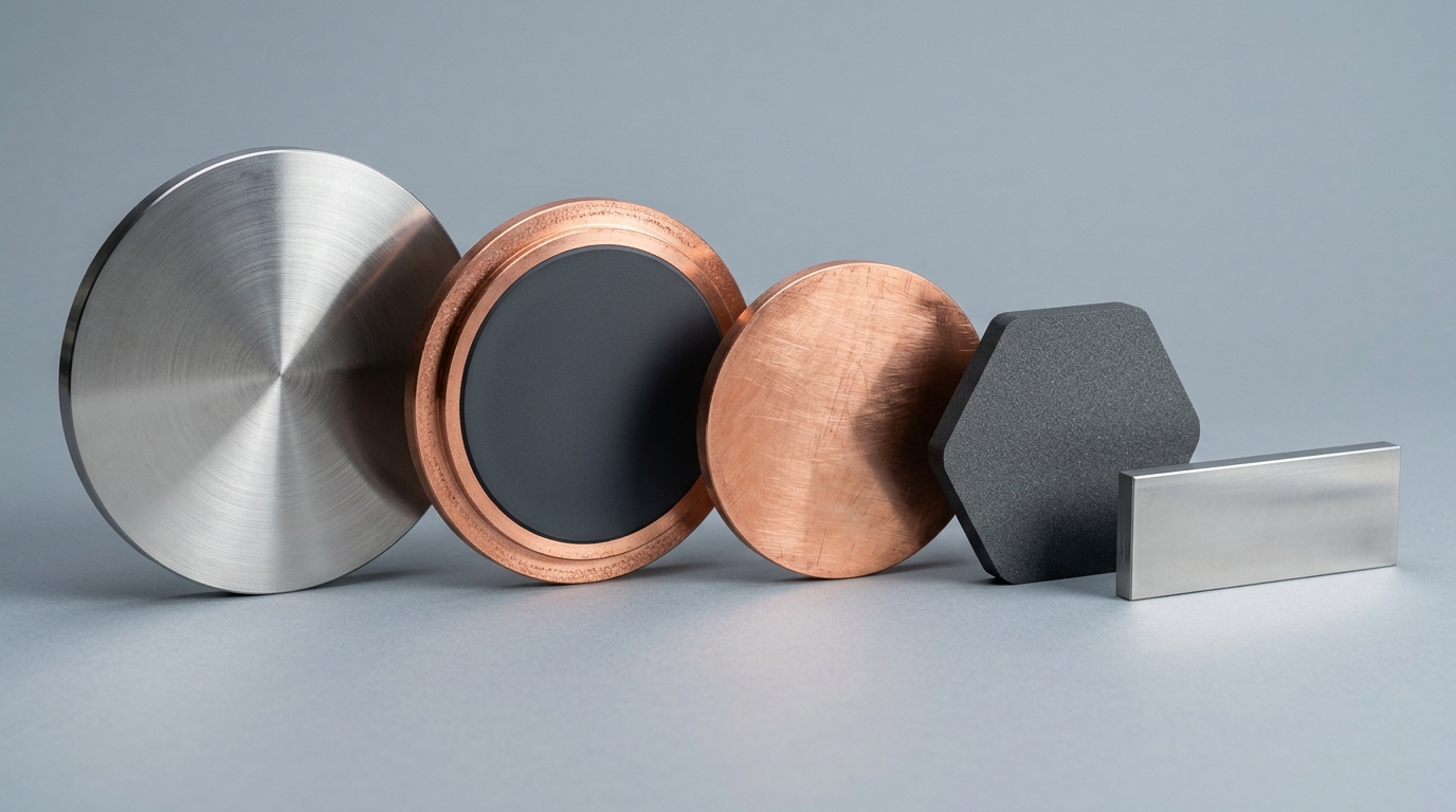 Titanium (Ti) Sputtering Targets (Ti, CAS 7440-32-6) — Thin Film Materials studio photograph